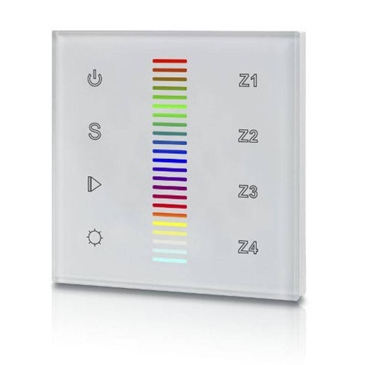 [SR-2300TS-RGB-EU] Interruptor de toque RGB 12-24V-DC (4 zonas) DALI RGB TOUCH COLOR