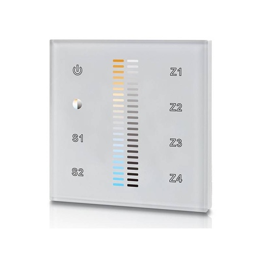 [SR-2300TS-CCT-EU] Ściemniacz dotykowy CCT do 4-strefowego oświetlenia LED - SUNRICHER - DALI