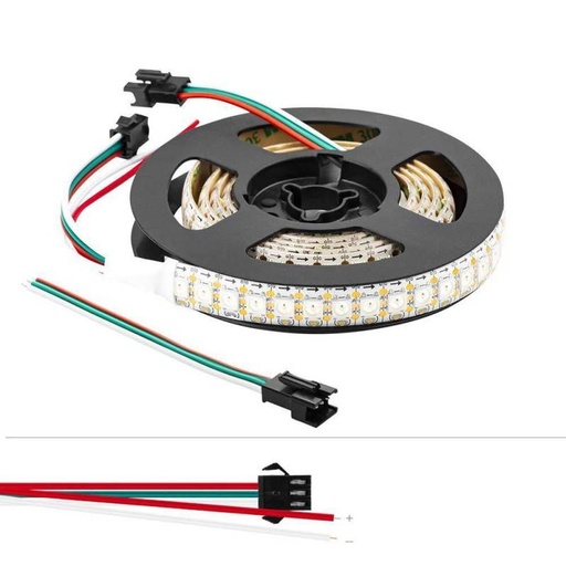 [B1573RGB] Pametna LED traka IC RGB 5V DC - IP20 - 21,6W/m - 144 LED/m - Širina 12mm - 2 metra