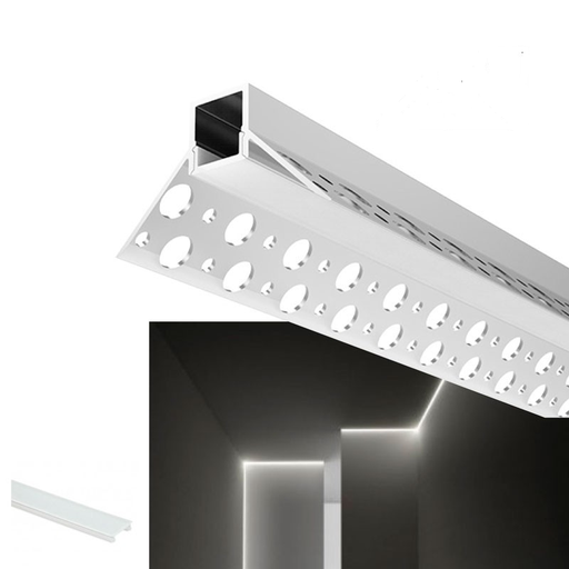 [BPERFALP069] Profilé d'intégration placo-plâtre d'angle intérieur 46x26 (2m)
