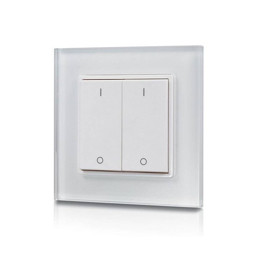 [D2801K2] RF push button mechanism Single-color dimmer switch for LED lighting 2 keys - SUNRICHER - Easy RF