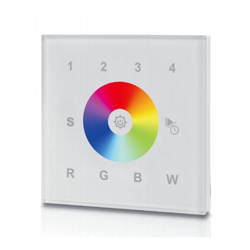 [SR-2820-DC] RGBW Unterputz-Touch-Mechanismus, 12-24V-DC, RF-Übertragung, 4 Zonen SUNRICHER - Perfect RF