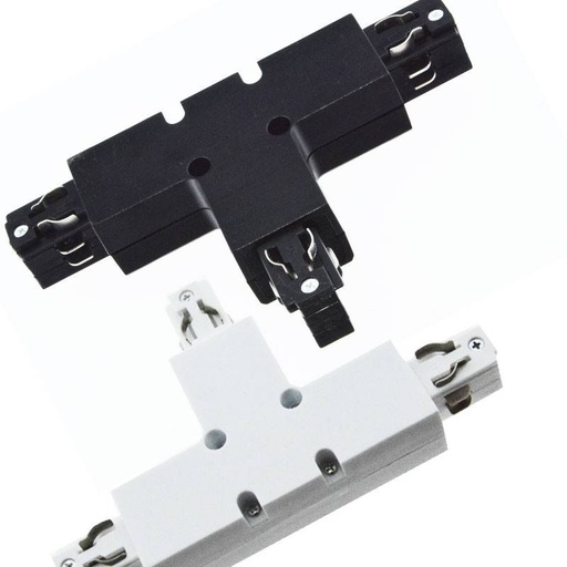 Rigid tee for surface mounted three-phase rail - LEFT
