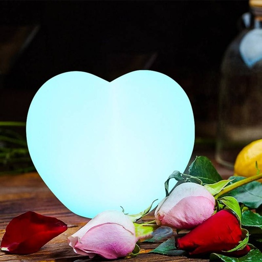 [MU4001] RGBW Rechargeable 1W 20cm IP65 LED RGBW RGBW Rechargeable 1W 20cm IP65 LED Heart Light