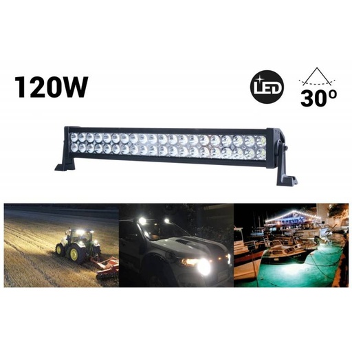 [BV120] LED työvalaisin 4x4 maasto - 120W - 10-40V DC - 22 tuumaa - 8.000 lm - Kulma 30º