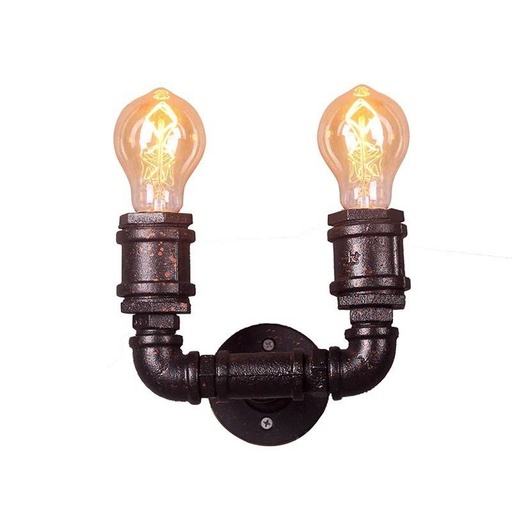[LV223] Vintage lampa ścienna rurowa "COPPER".