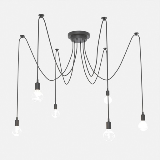 [LV241-2] Pendant chandelier "LUMIÈRE" for 6 bulbs E27