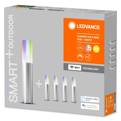 [O478190] Mini Luminária de exterior SMART Wi-Fi GARDEN POLE RGBW