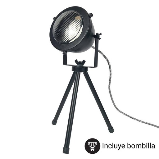 Vintage Metall Tischlampe "MOTT" Inklusive Glühbirne