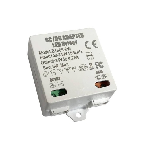 [B1565-6W] Alimentatore 24V DC 6W 0.25A 100-240V