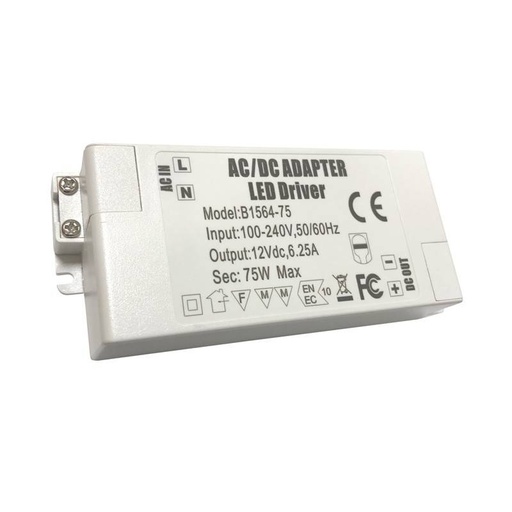 [B1564-75W] Adaptoare de alimentare 12V DC 75W 6.25A 100-240V