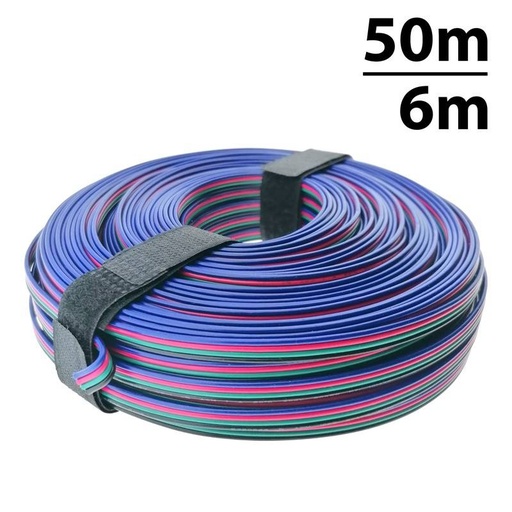 Cablu RGB cu conector pentru benzi LED RGB 12-24V