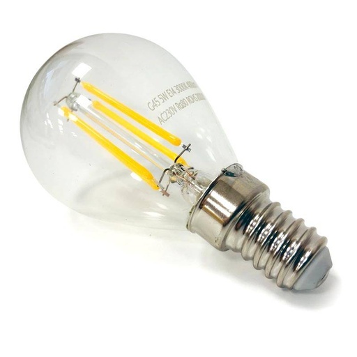LED žarnica s filamentom sferična E14 G45 - 5W