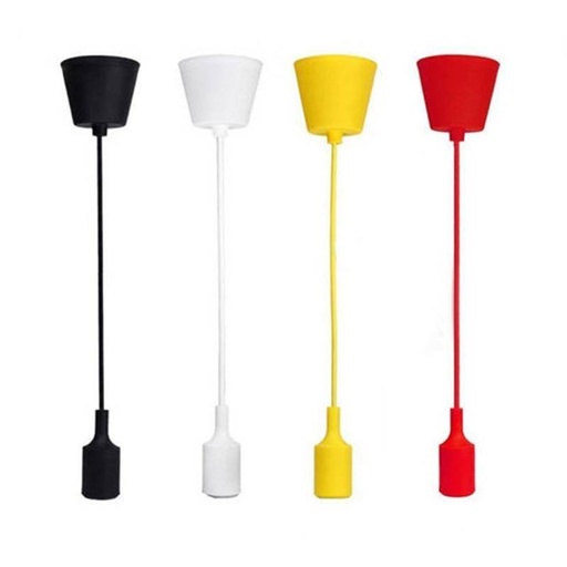 Silicone pendant lamp - E27 - 4 colors