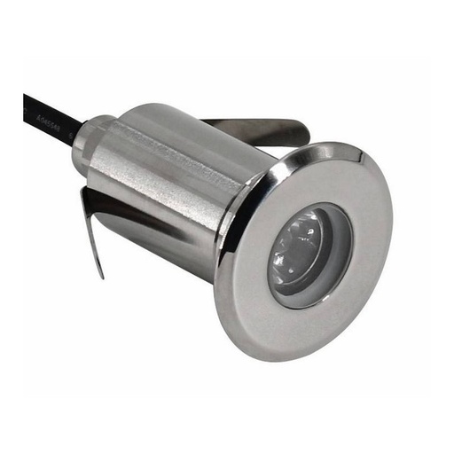 [BA50011-BC] Foco LED embutido no chão - 1,5W - 12/24V DC - IP67 - Branco Quente