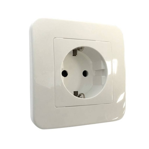 Stikkontakt Schuko 2 poletter og jord 16 ampere