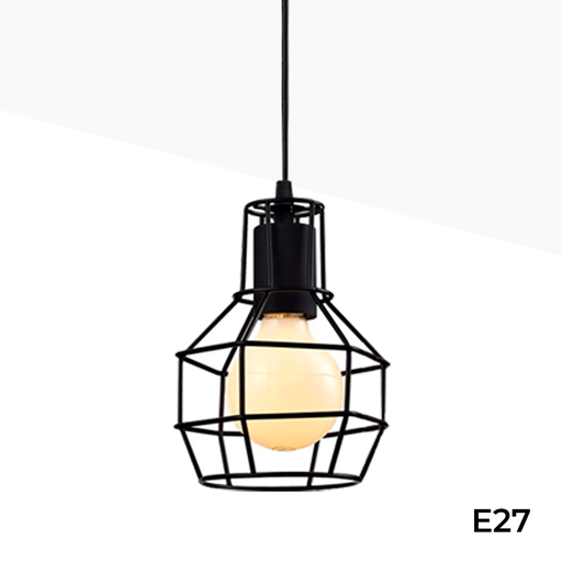 [LV229] AZOR" Vintage-Käfig-Pendelleuchte