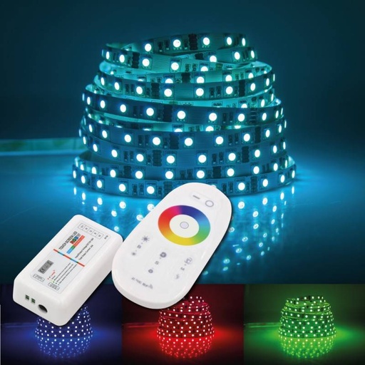 LED RGBW 12/24V 4-kanals fjärrkontroll och kontroller