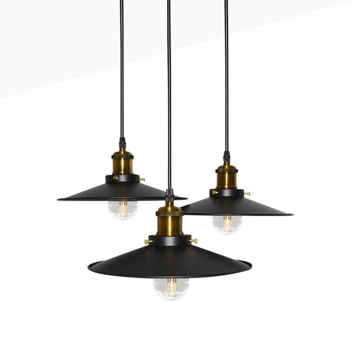 [LV244] Triple pendant lamp "CLOCK WORK".