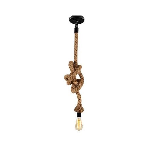 [LV228] Lámpara colgante de cuerda natural de cáñamo E27 "ROPE LAMP"
