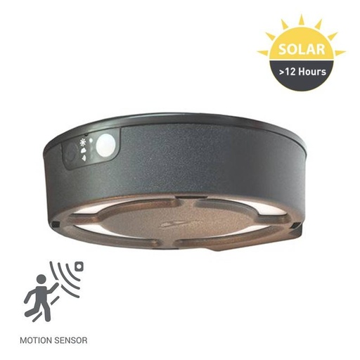 [FO1.000.000.A0S3L] Væglampe solar "FORTUNATO" FUMAGALLI - PIR-sensor - 4000K - 2 driftsformer
