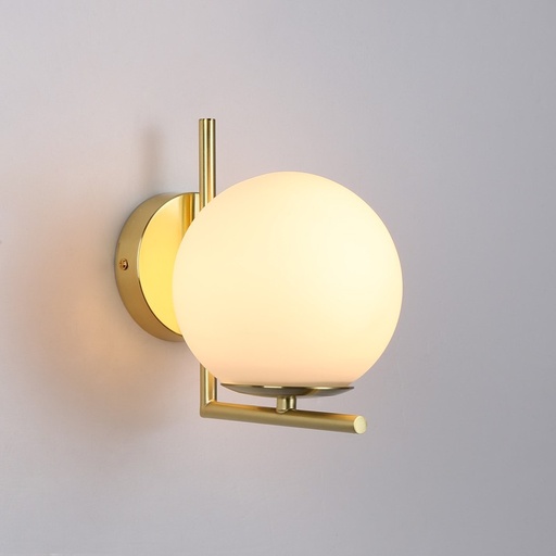 Lampa ścienna "Margaret" z kryształową kulą