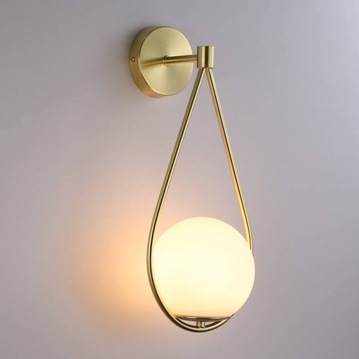 Aplique de pared bola cristal "Clara" - E14