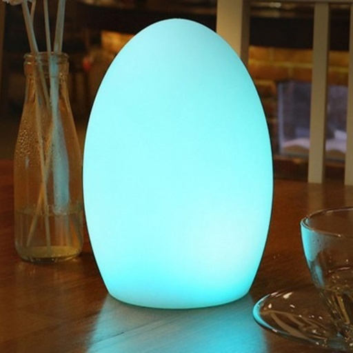 [MU2004] RGBW 1,5W Outdoor table lamp - Rechargeable - White resin - IP65