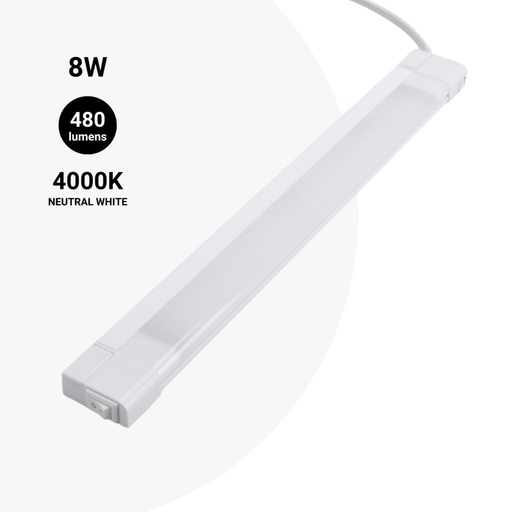 Under cabinet LED Light Fixture - 8W - Kitchen - 50cm