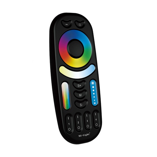 LED RGB + CCT Remote control - 4 Zones - BLACK - FUT092B - Mi Light