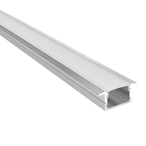 [BPERFALP149] Aluminum profile for recessed LED strip ≤ 15mm - 18.5x12mm - 2 meters