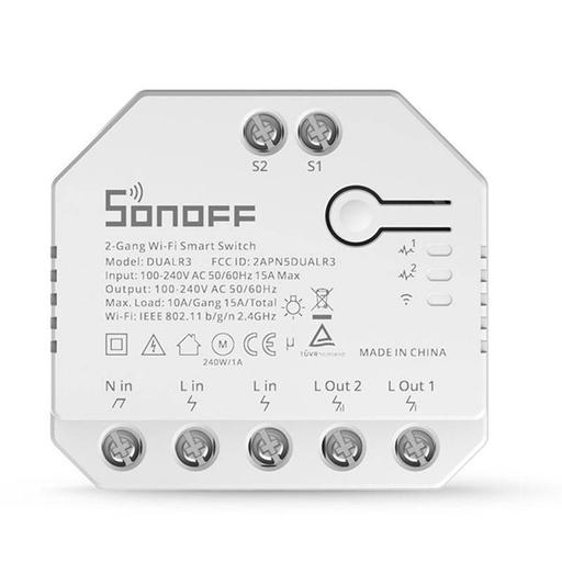 [SONOFFDUALR3] Wifi Programmable Smart Light Smart Switch - SONOFF - DUALR3