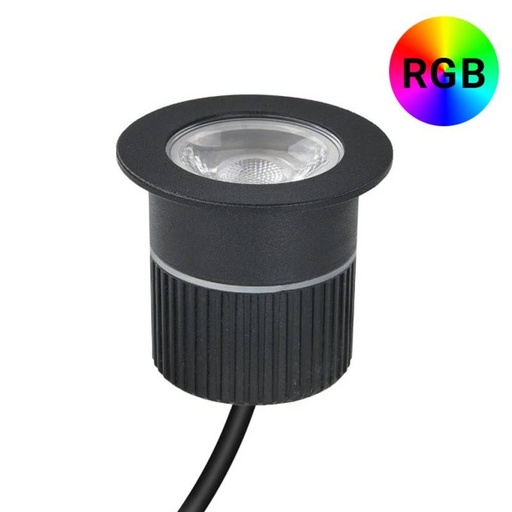 RGB vloerspot voor buiten - 12V DC -9W - IP67