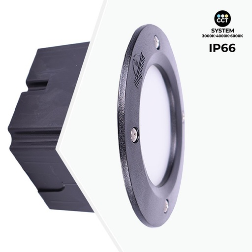 FUMAGALLI LETI 100 apvalus 3W įmontuojamas LED šviestuvas