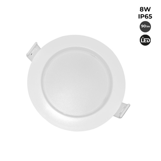 LED downlight ugradna - IP65 - 8W - Izrez Ø 80-95mm