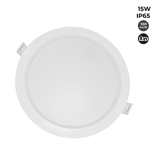 LED downlight vízálló - IP65 - 15W - Lyuk Ø 145-160mm