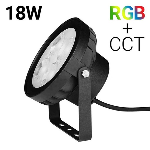 [FUTC09] LED Floodlight 18W RGB+CCT controlled by RF/WiFi - IP66