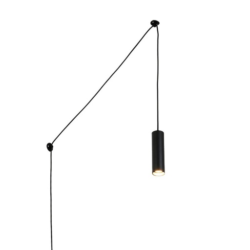 Minimalistische hanglamp met snoer en stekker "RIM" - GU10