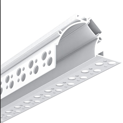 [BPERFALP127-R] Profilé LED d'intégration / d'angle sans garniture - Effet laveur - 59 x 72mm - Avec diffuseur - 2 mètres