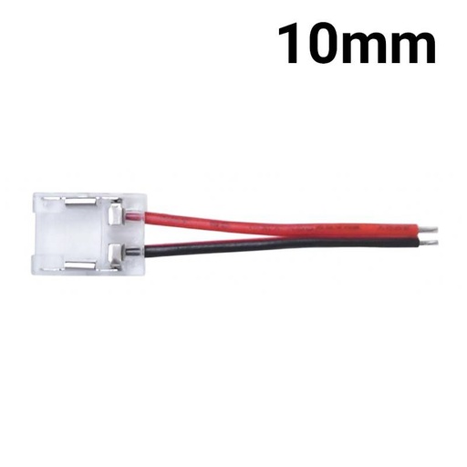 [BCI10XB-2W] 10mm single-color COB LED strip and profile start connector