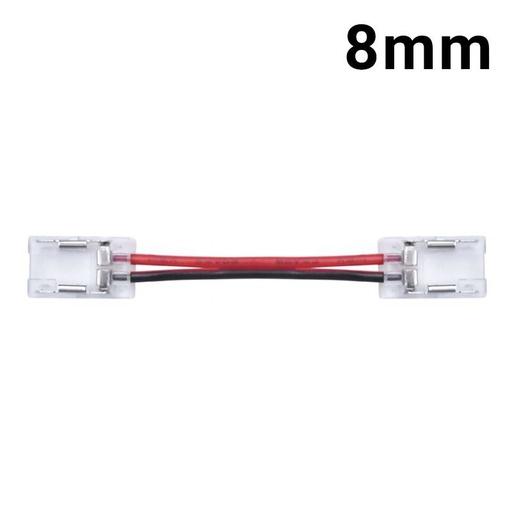 [BCI8BXB-2W] Enkel-kleurige strip-naar-strip overbruggingsconnector 8mm voor COB