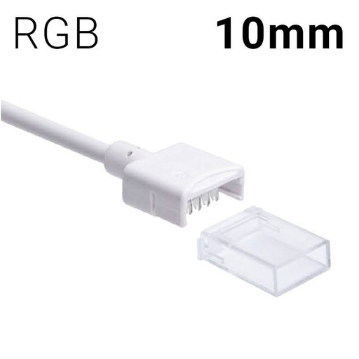 [SDN10XB-4W200] Conector com cabo para fita LED RGB PCB 10mm IP68
