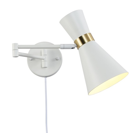 Lampada con braccio snodato e spina "SILVA"