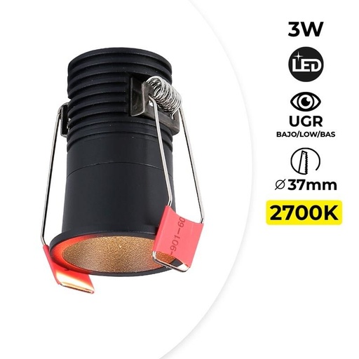 Ugradni LED fokus - Cree čip - Nizak UGR - 2700K - 3W