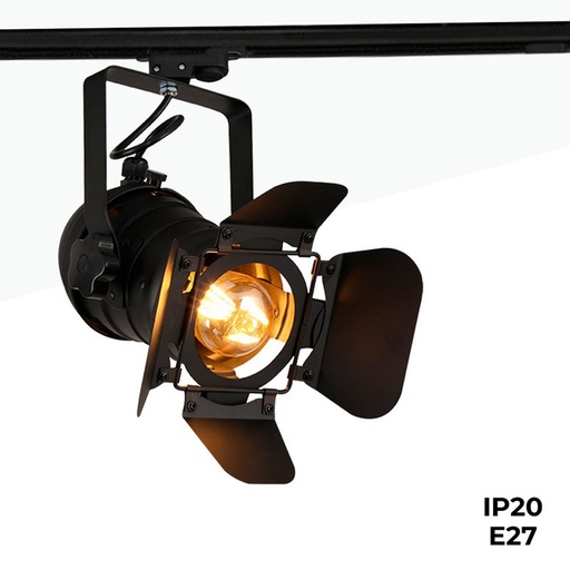 [LV233-MON] Foco carril monofásico orientable "Cinema" - E27