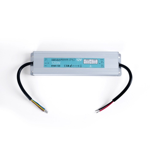 [B1581-120] Kompakt vandtæt strømforsyning 12V 120W IP67