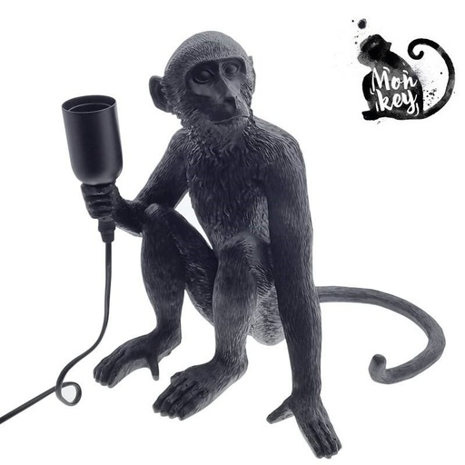 Rila" resin monkey table lamp