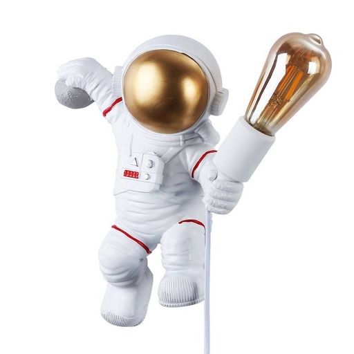 [L4035-P] Astronaut Wandleuchte "Conrad" - Mit Schalter und Stecker - E27