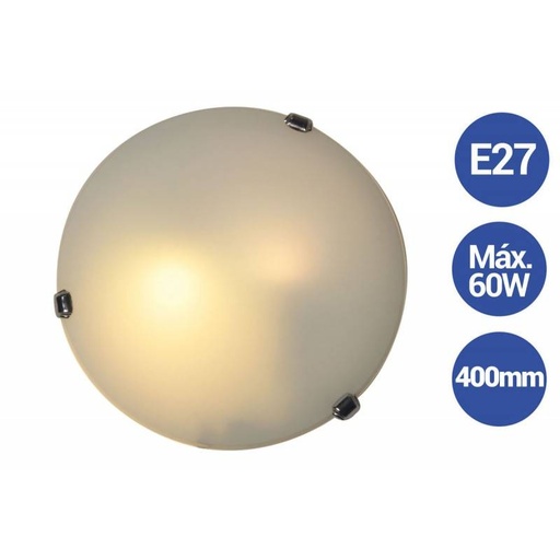 [L5055-CR1] Aplique de cristal clássico Ø400mm VETRO "Luna Piena" 2xE27