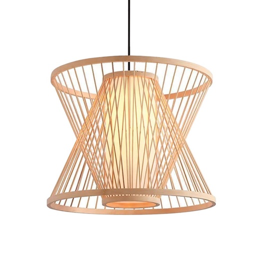 Japanese bamboo pendant lamp "Rise".